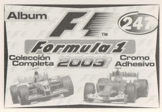 2003 Edizione Figurine Formula 1 #247 Sauber Crew Back