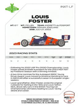 2024 Parkside IndyCar Premier Edition - INDYNXT #INXT-LF Louis Foster Back