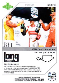 2024 Parkside IndyCar Premier Edition - Podium #PF-3 Streets of Long Beach Back