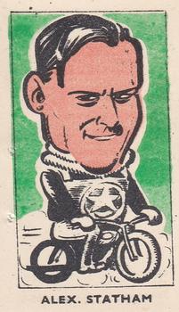 1950 Kiddy's Favourites Popular Speedway Riders #32 Alex Statham Front