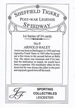 2001 J F Sporting Sheffield Tigers Speedway Post War Legends #9 Arnold Haley Back