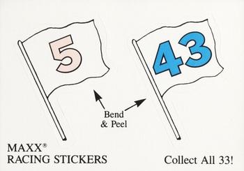 1989 Maxx - Stickers #NNO 5/43 Front