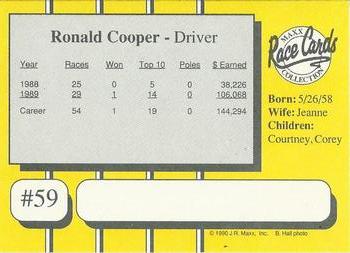 1990 Maxx - Glossy #59 Ronald Cooper Back