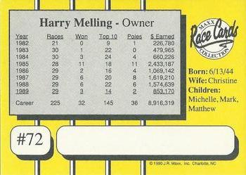 1990 Maxx - Glossy #72 Harry Melling Back