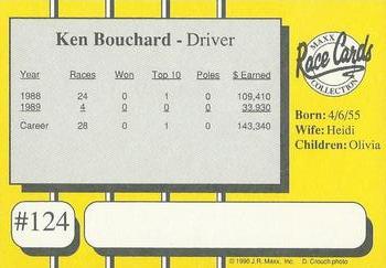 1990 Maxx - Glossy #124 Ken Bouchard Back