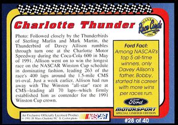 1991 Maxx Ford Motorsport #28 Davey Allison's Car Back
