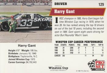 1991 Pro Set #129 Harry Gant Back