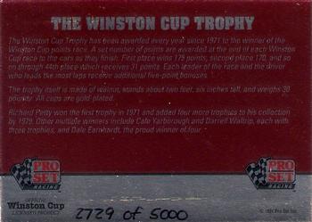1991 Pro Set #NNO Winston Cup Back