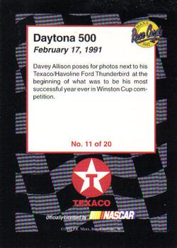 1992 Maxx Texaco Star Team #11 Daytona 500 Back