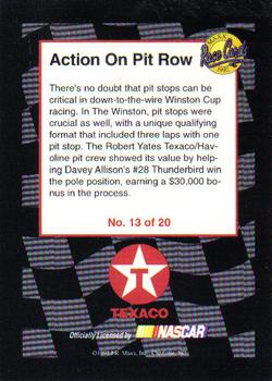 1992 Maxx Texaco Star Team #13 Pit Crew Action Back