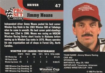 1992 Pro Set #47 Jimmy Means Back
