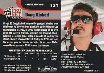1992 Pro Set #131 Doug Richert Back