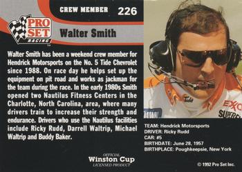 1992 Pro Set #226 Walter Smith Back