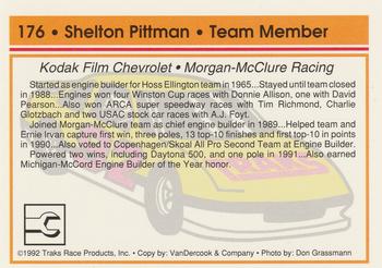 1992 Traks #176 Shelton Pittman Back