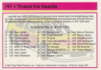 1992 Traks #197 Thread the Needle Back