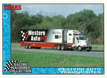1992 Traks Racing Machines #23 Western Auto Transporter Front
