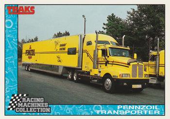 1992 Traks Racing Machines #72 Pennzoil Transporter Front