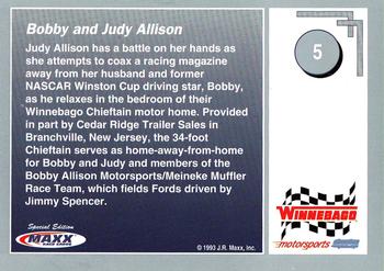 1993 Maxx Winnebago Motorsports #5 Bobby Allison/Judy Allison Back