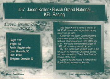 1993 Traks - First Run #57 Jason Keller's Car Back