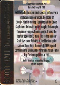 1994 Action Packed NHRA #2 Scott Kalitta Back