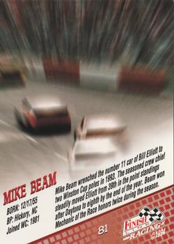 1994 Finish Line - Silver #81 Mike Beam Back