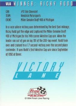 1994 Finish Line - Victory Lane #VL8 Ricky Rudd Back