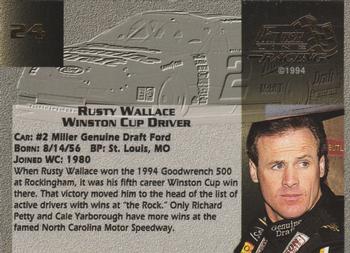 1994 Finish Line Gold #24 Rusty Wallace Back