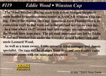 1994 Traks - First Run #119 Eddie Wood Back
