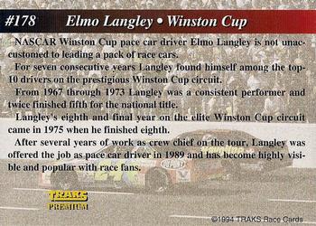 1994 Traks - First Run #178 Elmo Langley Back