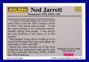 1994 Traks Auto Value #40 Ned Jarrett Back