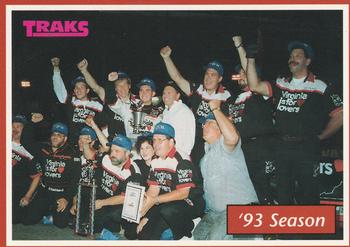1994 Traks Hermie Sadler #8 '93 Season Front