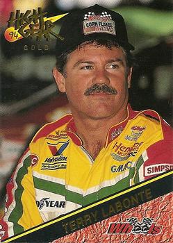 1994 Wheels High Gear - Gold #105 Terry Labonte Front