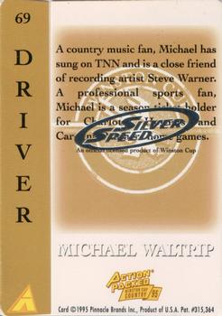 1995 Action Packed Winston Cup Country - Silver Speed #69 Michael Waltrip Back