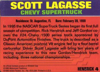 1995 Action Packed Hendrick Motorsports #4 Scott Lagasse Back