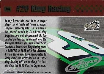 1995 Action Packed Winston Cup Stars - Silver Speed #44 Steve Kinser's Car Back