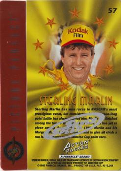 1995 Action Packed Winston Cup Stars - Silver Speed #57 Sterling Marlin Back
