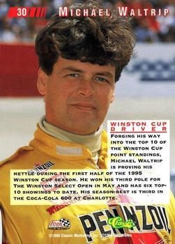1995 Classic Images - Gold #30 Michael Waltrip Back