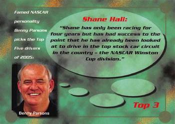 1995 Maxx - Top 5 of 2005 #TOP 3 Shane Hall Back