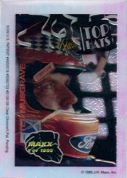1995 Maxx Crown Chrome - Top Hats #NNO Ted Musgrave Front