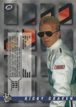 1995 Press Pass Premium - Holofoil #25 Ricky Craven Back