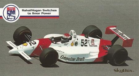 1995 SkyBox Indy 500 #17 Rahal/Hogan Switches to Ilmor Power Front
