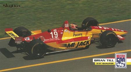 1995 SkyBox Indy 500 #39 Brian Till Front