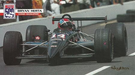 1995 SkyBox Indy 500 #40 Bryan Herta Front