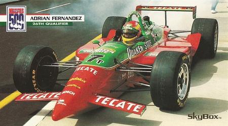 1995 SkyBox Indy 500 #44 Adrian Fernandez Front