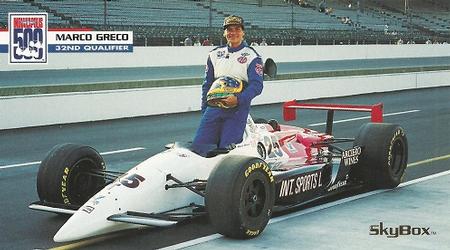 1995 SkyBox Indy 500 #50 Marco Greco Front