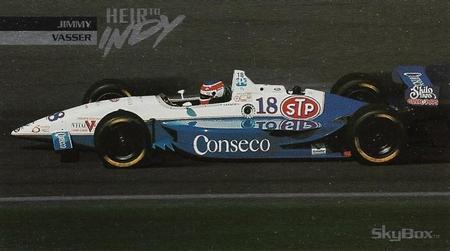1995 SkyBox Indy 500 - Heir to Indy #H2 Jimmy Vasser Front