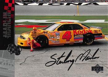 1995 Upper Deck - Silver Signature / Electric Silver #54 Sterling Marlin Front