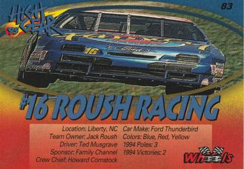1995 Wheels High Gear - Day One #83 #16 Roush Racing Back
