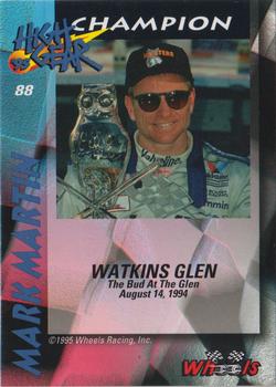 1995 Wheels High Gear - Day One Gold #88 Mark Martin Back
