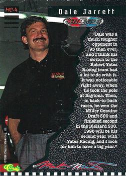 1996 Classic - Mark Martin's Challengers #MC-4 Dale Jarrett Back